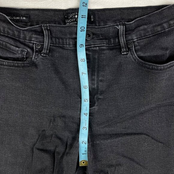 Lucky Brand Brooke Legging Jean Size 12/31 Black Wash Charcoal Skinny Leg - Picture 15 of 16